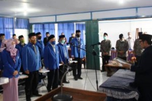 Prosesi pelantikan pejabat struktural dan non struktural Unisa Kuningan.